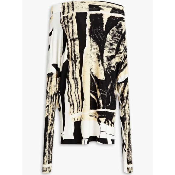 Norma Kamali Printed Boat Neck Dress - Picture 3 of 6